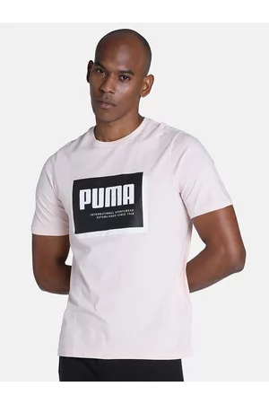 PUMA Men Summer Court Graphic Printed Pure Cotton Regular Fit Sports T-shirt