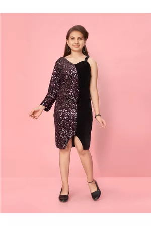 Aarika Girls Velvet Sheath Dress