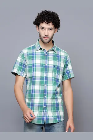 CANTABIL Smart Tartan Checks Opaque Checked Casual Shirt