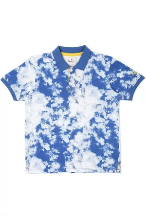 Pepe Jeans Boys Dyed Polo Collar Cotton T-shirt