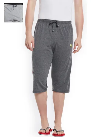 VIMAL JONNEY Men Set of 2 Grey Lounge Shorts C1A_C1M_02
