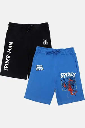 YK Boys Pack Of 2 Graphic Printed Mid-Rise Outdoor Shorts