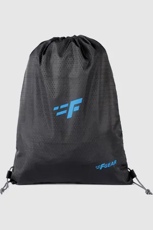 F Gear Unisex Black Solid String V2 Backpack