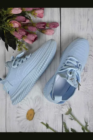Jove Women Woven Design Comfort Insole Mesh Basics Sneakers