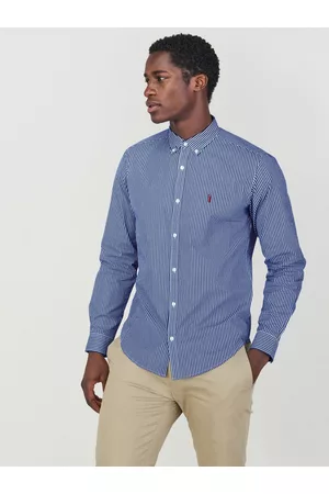 Next Teen Boys Pinstripes Striped Pure Cotton Casual Shirt