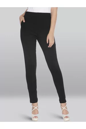 Lyra Women Smart Slim Fit Cotton High-Rise Trousers