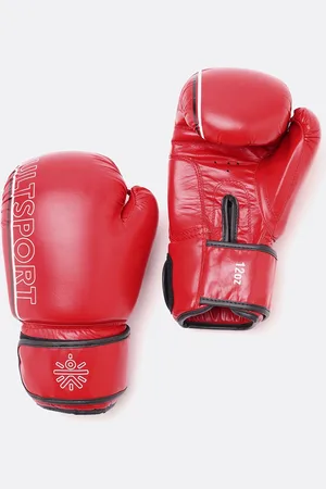 Cult Brand Logo Printed Leather Antimicrobial Boxing Gloves