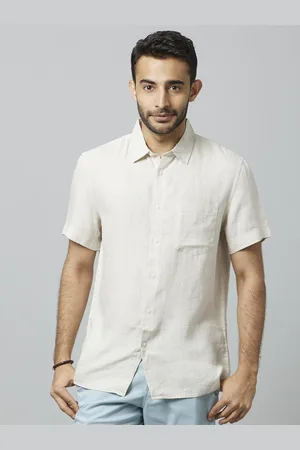 Celio Classic Short Sleeves Linen Casual Shirt