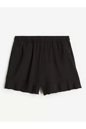 H&M Girls Flounce-Trimmed Shorts
