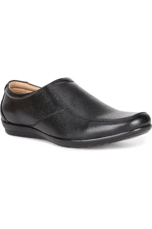 Bata Men Black Solid Formal Slip-Ons
