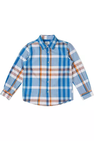 Pepe Jeans Boys Relaxed Checked Cotton Casual Shirt