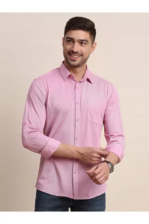 Moda Rapido Spread Collar Long Sleeves Classic Slim Fit Casual Shirt