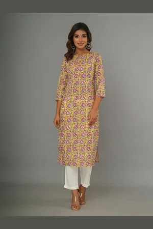 CRAFTED FOR YOU Floral Printed Pure Cotton Kurta