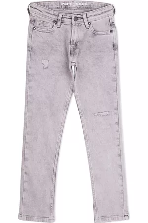 Pepe Jeans Boys Comfort Relaxed Fit Mildly Distressed Heavy Fade Jeans