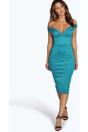 Boohoo Off-Shoulder Sheath Dress
