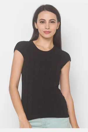 Globus Women Black Pullover Sweater