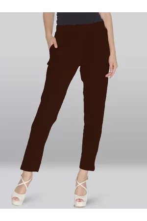Lyra Women Smart Slim Fit Plain Formal Trousers