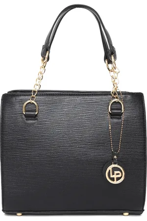 Lino Perros Black Textured Shoulder Bag