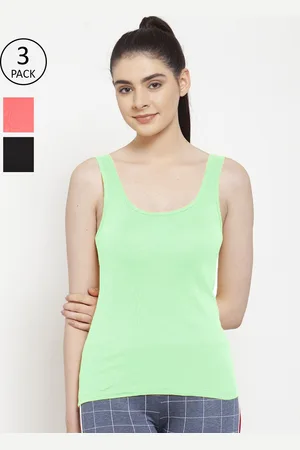 Friskers Women Set of 3 Solid Tank Tops