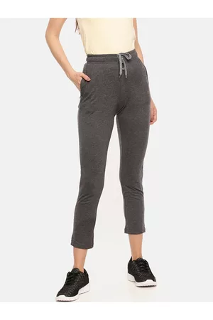 Dollar Missy Women Charcoal Grey Solid Track Pants