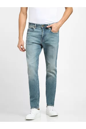 SELECTED Men Blue Slim Fit Light Fade Jeans