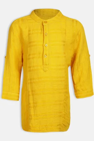 Oxolloxo Boys Yellow Casual Shirt