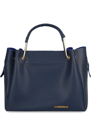 Bagsy Malone Blue PU Structured Handheld Bag