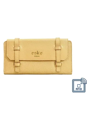 Eske Women Gold-Toned Textured Envelope