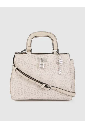 Handbag GUESS Brown in Cotton - 40634906