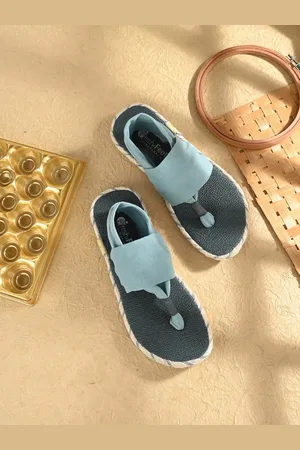FRESH 1947 FEET Women Open Toe Flats With Backstrap