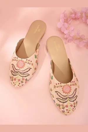 Pelle Albero Printed Block Heel Mules