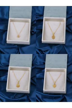 Brandsoon Set of 4 Brass Gold-Plated Chains