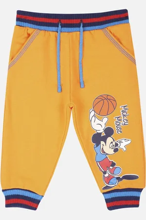 BodyCare Infant Boys Orange & Blue Mickey Mouse Joggers