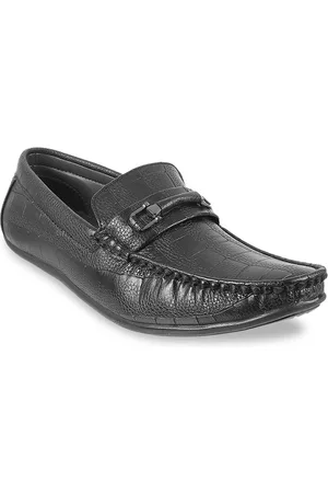 Metro Men Black Loafers