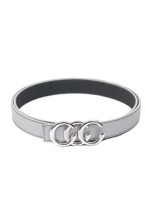 Calvadoss Girls Synthetic Leather Push Pin Slim Belt