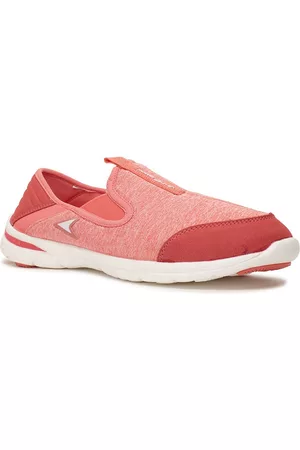 POWER Women Peach-Coloured Textile Walking Non-Marking Shoes