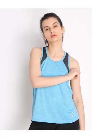 CHKOKKO Blue Sports Tank Top