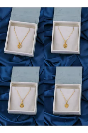 Brandsoon Set of 4 Brass Gold-Plated Chains