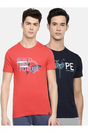 dollar Men Pack Of 2 Printed Round Neck T-shirt