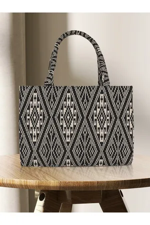MINI WESST Ethnic Motifs Structured Tote Bag