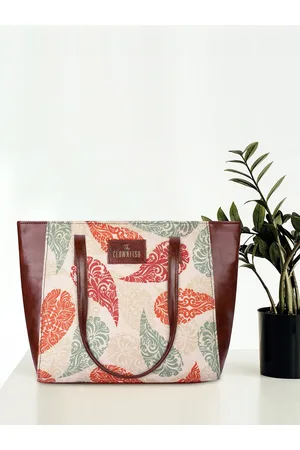 THE CLOWNFISH Valentine Ethnic Motifs Printed Structured Tote Bag