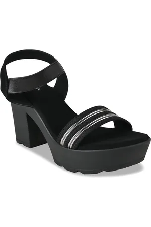 Rocia Striped Platform Heels