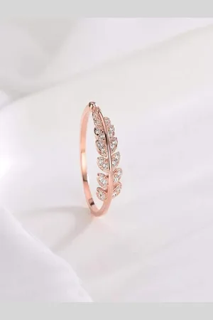 University Women Gold-Plated Adjustable Finger Ring