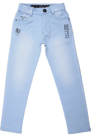 V-Mart Boys Classic Mid-Rise Light Fade Cotton Jeans