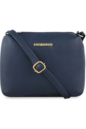 Bagsy Malone Blue PU Structured Sling Bag