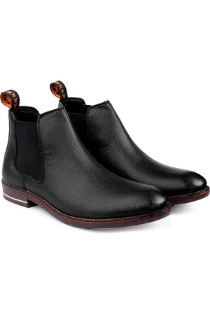 BXXY Men Textured Mid-Top Chelsea Boots