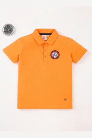Ed-a-Mamma Boys Polo Collar Short Sleeves Cotton T-shirt