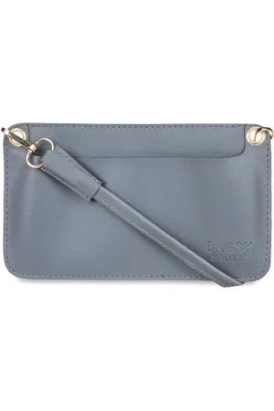 Bagsy Malone Grey Solid Sling Bag