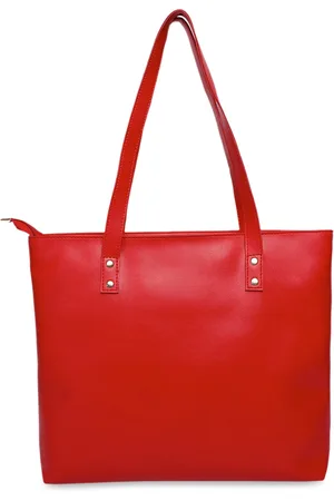 Bagsy Malone Women Red Solid Tote Bag with tassels