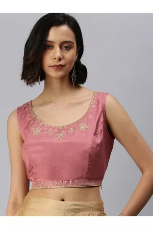 De Moza Rose Embroidered Saree Blouse